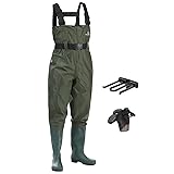 FISHINGSIR Fishing Waders for Men with Boots Womens