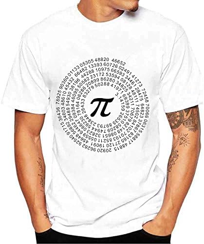 Casual T Shirt, Shybuy Men's Funny Math Pi Printed Short Sleeve Tee Shirt Graphic Top Blouse T-Shirt