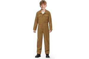 BesserBay Halloween Kids Long Sleeve Coveralls Killer Jumpsuit Flight Suit with Pockets 4-14 Years