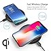 Fast Wireless Charger Station, Tiamat Wireless Charging Pad, Ultra Slim Charge, 7.5W Compatible iPhone X, iPhone 8/8 Plus,10W Samsung Galaxy S8/S8 Plus, S7/S7 Edge, Note 8 - Black