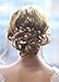 Missgrace Women Handmade Fashion Crystals Bridal Rose Gold Headband Wedding Headpiece Accessories