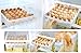 Mia home 30-Eggs Storage Organizer for Kitchen Refrigerator, Egg Tray, Egg Storage for Fridge, Pull out basket Organizer
