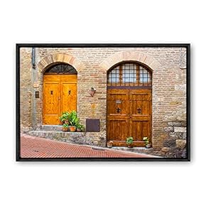 Framed Canvas Wall Art Rural Landscape Photography Canvas Prints Home Artwork Decoration for Living Room,Bedroom - 24x36 inches