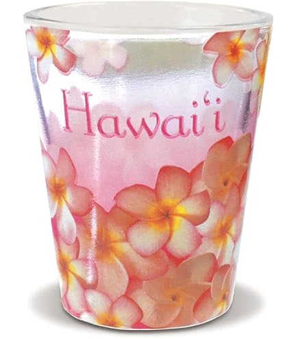 Enjoy an artful shot in your Hawai'i ceramic shot glass