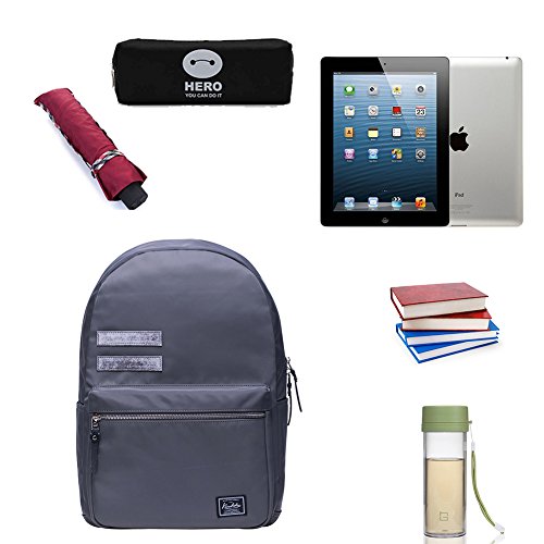 KAUKKO Laptop Outdoor Backpack, Travel Hiking& Camping Rucksack Pack, Casual Large College School Daypack, Shoulder Book Bags Back Fits 15" Laptop & Tablets (02grey) - Thumbnail 6