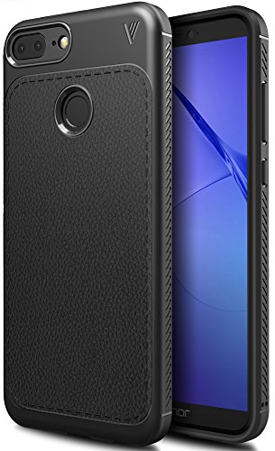 Huawei Honor 9 lite case, KuGi SS [Scratch Resistant] Premium Flexible Soft Anti Slip TPU Case for Huawei Honor 9 lite Smartphone (Black)