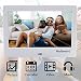 Polarpra Electronic Picture Frames,7 Inch Digital Picture Frame Slideshow HD LCD Screen,720P/1080P Video Photo Display,Music,Auto Rotate,Calendar,Alarm&Clock,SD Card&USB Port with Remote Control-Whitethumb 1