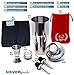 Cocktail Shaker Set - Professional Bartender Kit in a Luxury Bag, Martini Bar Mixed Build-in Strainer Jigger 2 Pourers and eBook with over 50 recipes - Barware Tools by SILVERgrade.