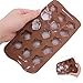 Stars Shaped Ice Tray, DaKuan 4 Packs Flexible Chocolate Molds, Reusable Stars Shaped Candy Making Molds, Food Grade Molds for Chocolate Molds, Homemade Soap - Brown
