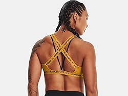 Under Armour Women's Crossback Low Bra, Cruise Gold