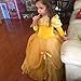 CQDY Belle Princess Dress Costume Sleeveless Party Christmas Halloween, Yellow, 4-5T