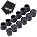 eBoot Table Chair Rubber Leg Tips Caps, 7/8 Inch, 12 Pack, Black
