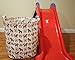 ECOHIP Large Toy Storage Bin Dala Horse Fabric Cubes Kids Laundry Basket Nursery Hamper
