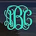 Custom Personalized Vine Monogram Initial Vinyl Decal Bumper Sticker for Cars, Yeti Cup, Tumblers, Laptop (3