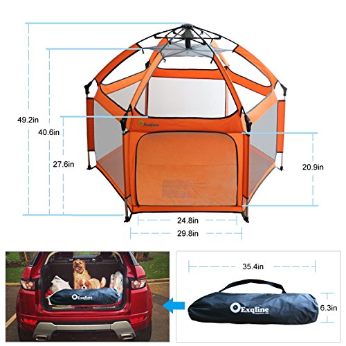 1 Playpen+Exqline+Portable+Infants+Foldable