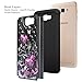 Samsung Galaxy J7 V Case, Galaxy J7 2017 Case, Galaxy J7 Sky Pro Case, Galaxy J7 Perx Case, SOGA [Jewel Gem Series] Diamond Bling Protective Case for Samsung Galaxy J7V 2017 - Black Butterfly Heart