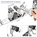 Broom Mop Holder Wall Mount - Tsmine Stainless Steel Wall Mounted Garden Tool Heavy Duty Storage Tool Rack Storage & Organization for Your Home,Kitchen,Bathroom,Garage,Closet and Shed(3 Racks 4 Hooks)