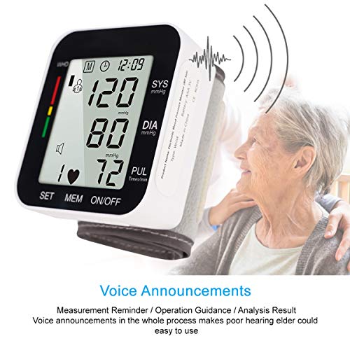 Blood Pressure Monitors, Fully Automatic Accurate Digital Wrist BP