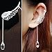 Winnerbeen Women Earrings,New Fashion Gothic Punk Temptation Metal Dragon Bite Ear Cuff Wrap Clip Earring
