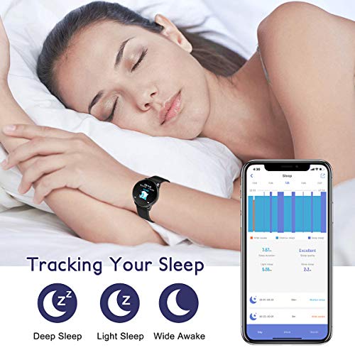 NEEKFOX Fitness Tracker, Activity Tracker with Heart Rate Monitor Sleep Tracking, Waterproof IP67 Smart Pedometer Watch with Step Calorie Counter, Running Sports Watch Bracelet for Children Women Men - Thumbnail 4