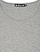 Allegra K Women's Round Neck Short Sleeve Cat Prints Loose Tunic Top L Grey