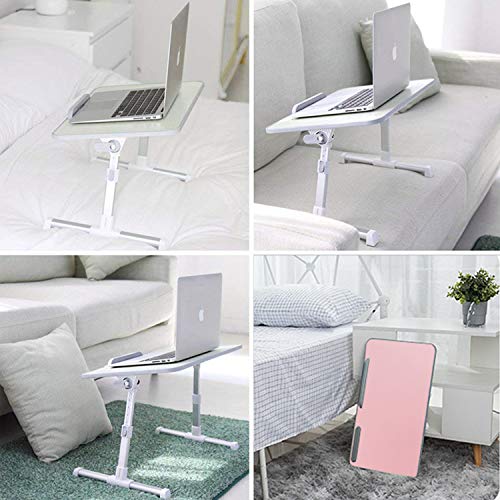 Folding Laptop Desk For Bed Adjustable Height Tray Lap Stand Computer 