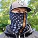 Salt Armour Face Mask Shield Protective Balaclava Bandana Microfiber Tube Neck Warmer (Thin Gold Line)