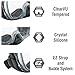 TUSA Sport Adult Imprex 3D Purge Mask and Dry Snorkel Combo, Black/Black, One Size
