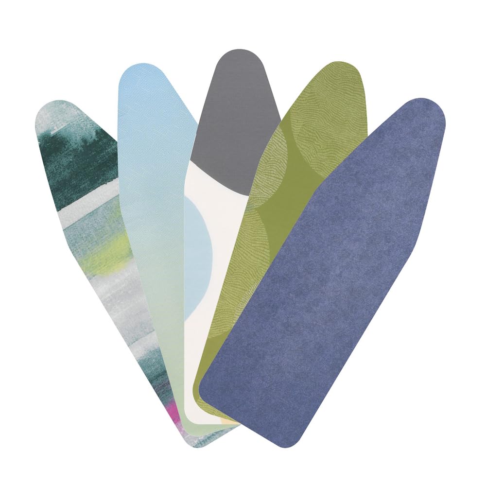Brabantia 8mm Thick Underlay Ironing Board Cover (B Board/Colourful Mixed Random Selection) Heat-Resistant, Non-Slip, Cord Fastener