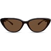 VEDAOHO Polarized Cat Eye Sunglasses for Women, TR90 Vintage Retro UV400 Cateye Frame Trendy Driving Sun Glasses Shades