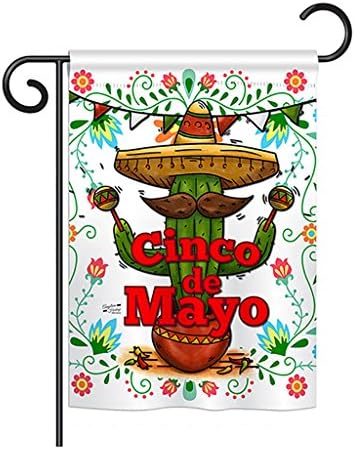 Angeleno Heritage - Cinco de Mayo Country &amp; Primitive - Everyday Southwest Impressions Decorative Vertical Garden Flag 13" x 18.5" Printed In USA