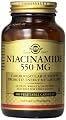 Solgar Niacinamide Vegetable Capsules, 550 mg, 100 Count
