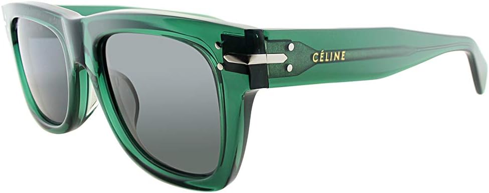 Celina Cl41046-4W7bn-53 Women's Square Translucent Green Sunglasses