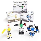 Robot Brick Sets (12 Pack), Lego-Inspired Party Favors, Buildable Robots, Over 380 Total Pieces!