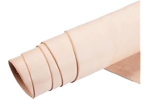 EUROPEAN LEATHER WORKS ELW Vegetable Tanned Leather 8-9 Oz. (3.2-3.6mm) Thickness | Pre-Cut 12"x24" | Tooling Leather Cowhide - Full Grain Leather Good for Crafting, Saddlery, Home Decor, Holsters, Knife Sheaths, Stamping