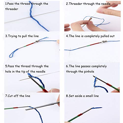 2 Embroidery+Stitching+Felting+Needles+Threader