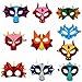 STARKMA 10pcs Cartonn Hero Dragon Animal Face Masks Party Favors Dress Up Costume Set