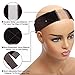 VTAOZI Lace Wig Grip Band New Velvet Comfort Adjustable Elastic Wig Grip Headband with Lace Part for Lace Wigs and Frontals (Brown)