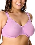 Delimira Women's Sheer Minimizer Bra Plus Size Support Underwired Everyday Bra