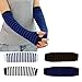 Lisli Women Winter Warm Long Fingerless Knitted Gloves Mitten Wrist Arm Hand Warmer