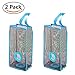 2Pcs Plastic Bag Holder,Hanging Storage Mesh Garbage Dispensers Folding Trash bags Holder Organizer Recycling Shopping Pocket Hanging Containers for Kitchen Bathroom Office