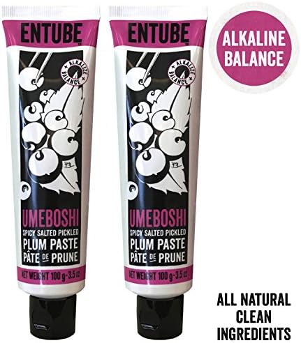 Entube Organic Umeboshi Chili Paste, All Natural Sweet Spicy Umeboshi Plum Paste, Chili Paste Flavor Enhancer, Cayenne Pepper Plums Japanese Paste Non-Gmo Savory Spice (Umeboshi Chili Paste 2 Pack)