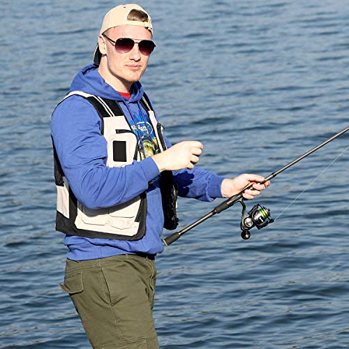 Sougayilang Teleskop-Angelrute und Rollen-Kombination, 1,8 / 2,1 M Kohlefaser-Angelruten mit 13 + 1BB glatten Spinnruten… – Bild 8