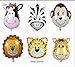king's store 6 PCS Huge Animal Head Balloon, can Float Huge Animal Balloons, The Children Like it Very Much, six Floating in The air, Animal Head is Very Lovely