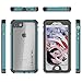Ghostek Atomic Waterproof for iPhone SE (2020) Case, iPhone 7, iPhone 8 Phone Cover with Heavy Duty Underwater Protection Aluminum Metal Frame (Teal)