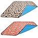 Fluffytizers 2 Pack Washable Dog/Waterproof/Premium Large Reusable/Puppy Training Travel Pee Pads Size 28
