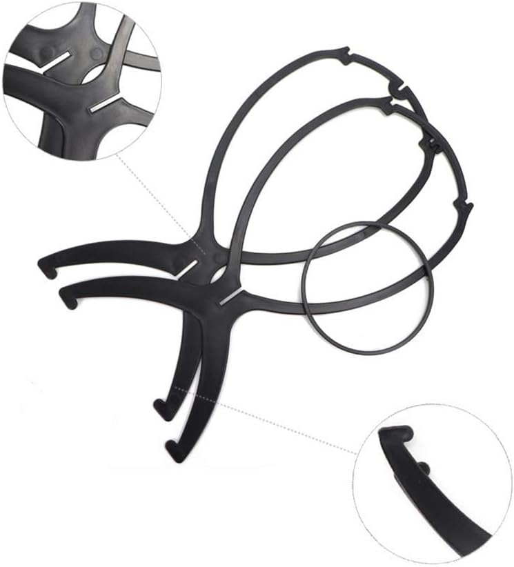 RuiSi 2 Pack Short Wig Stands for Wigs 14.2 Inches Portable Collapsible Wig Dryer, Durable Wig Display Tool, Travel Wig Stands, Black - Image 5