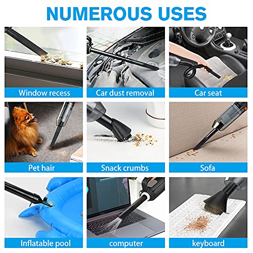 Rechargeable Compressed Air Duster for Keyboard Cleaning, Replaces