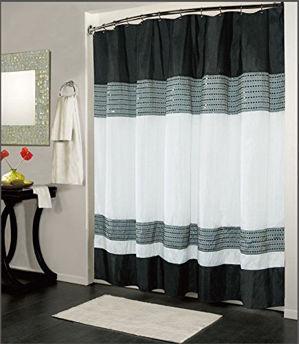 Sawan Shop Luxury Fabric Shower Curtain Jacquard Taffeta Material