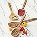 Rachael Ray Tools and Gadgets Wooden Solid Spoon / Cooking Utensil - 12.5 Inch, Brown